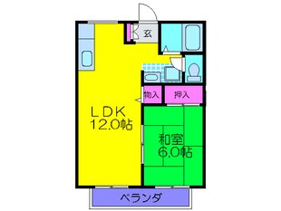 ＫＭＫハイツの物件間取画像